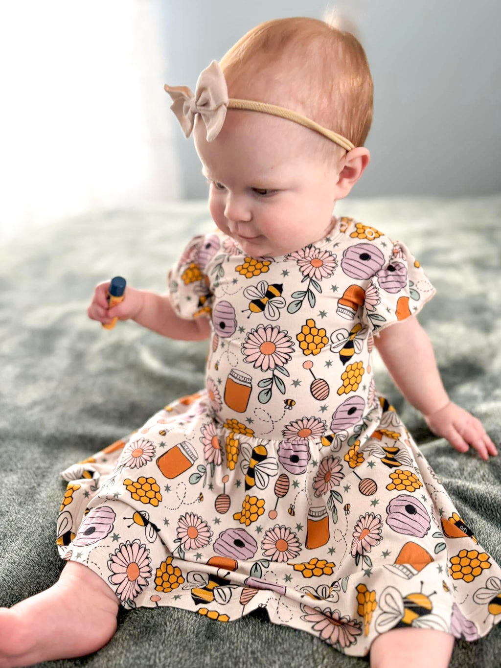 Sweet Honey Bee: Bodysuit Twirl Dress