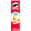 Pringles Potato Crisps Chips, Lunch Snacks, On-The-Go Snacks, Reduced Fat, 4.9Oz Can (1 Can)