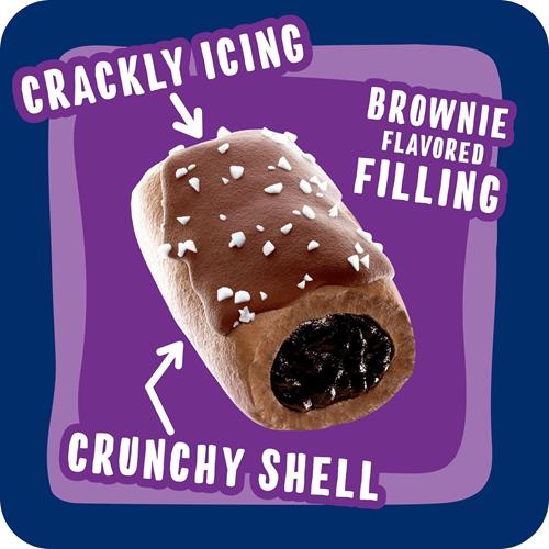 Pop-Tarts Crunchy Poppers Crunchy Filled Snack Pieces, Kids Snacks, On-The-Go Snacks, Frosted Brownie Crunch, 5Oz Box (5 Pouches)