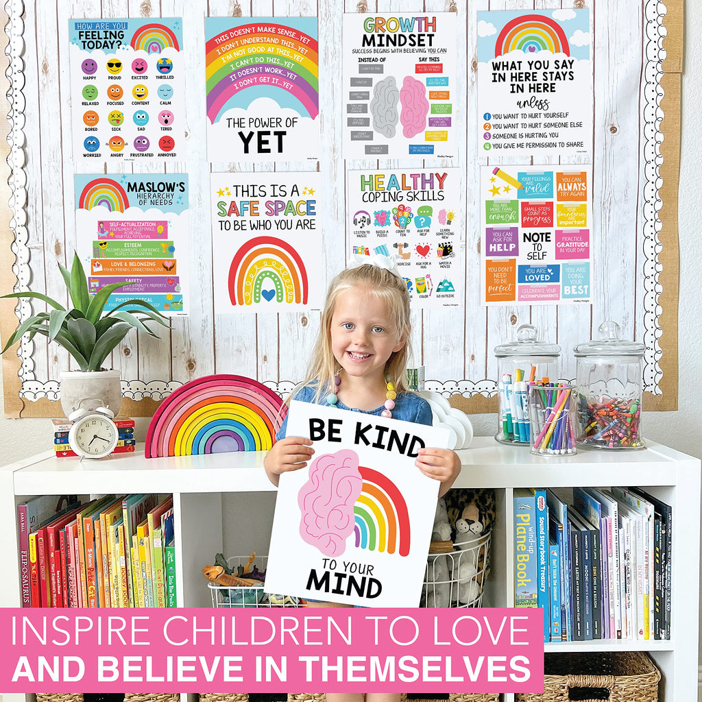Mental Health Kit: Colorful 9 Poster Pack