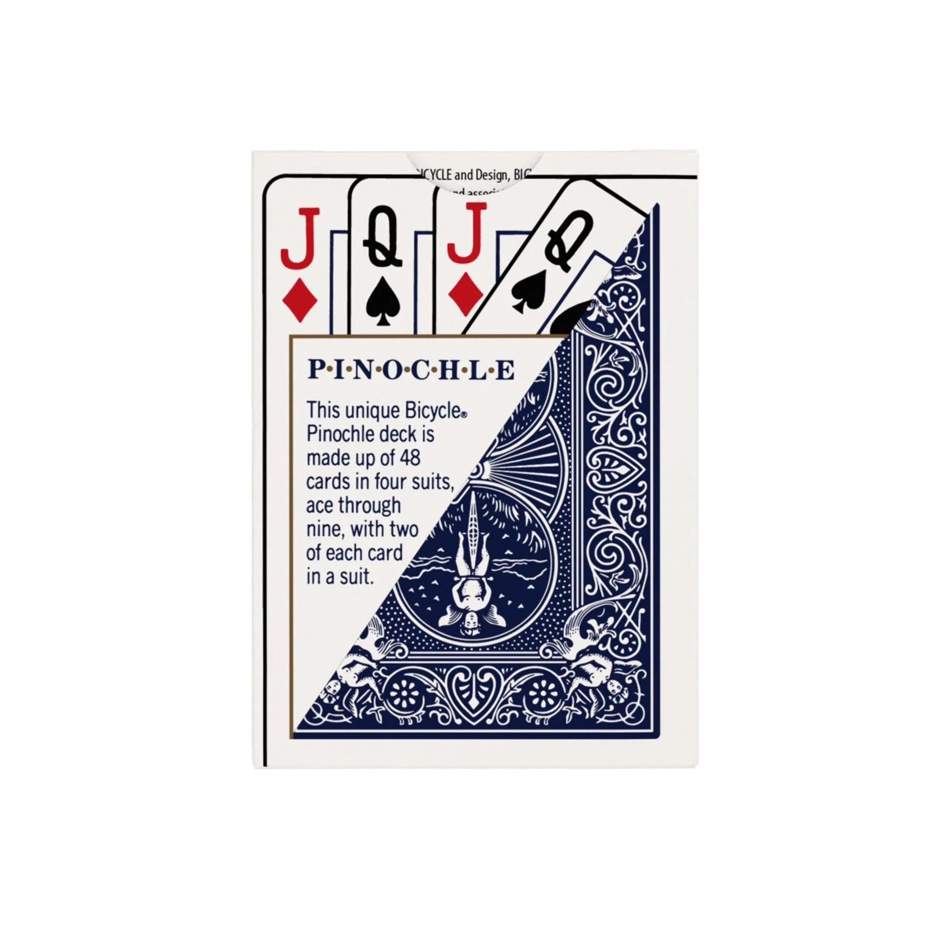 Bicycle Pinochle Playing Cards – Red or Blue Rider Back, Standard Index