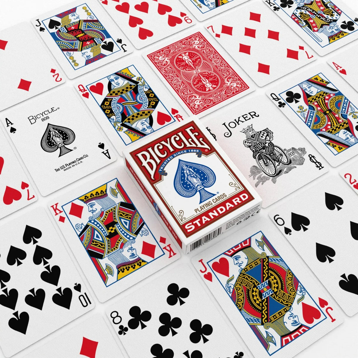 Bicycle 808 Playing Cards – Rider Back – Red or Blue Deck