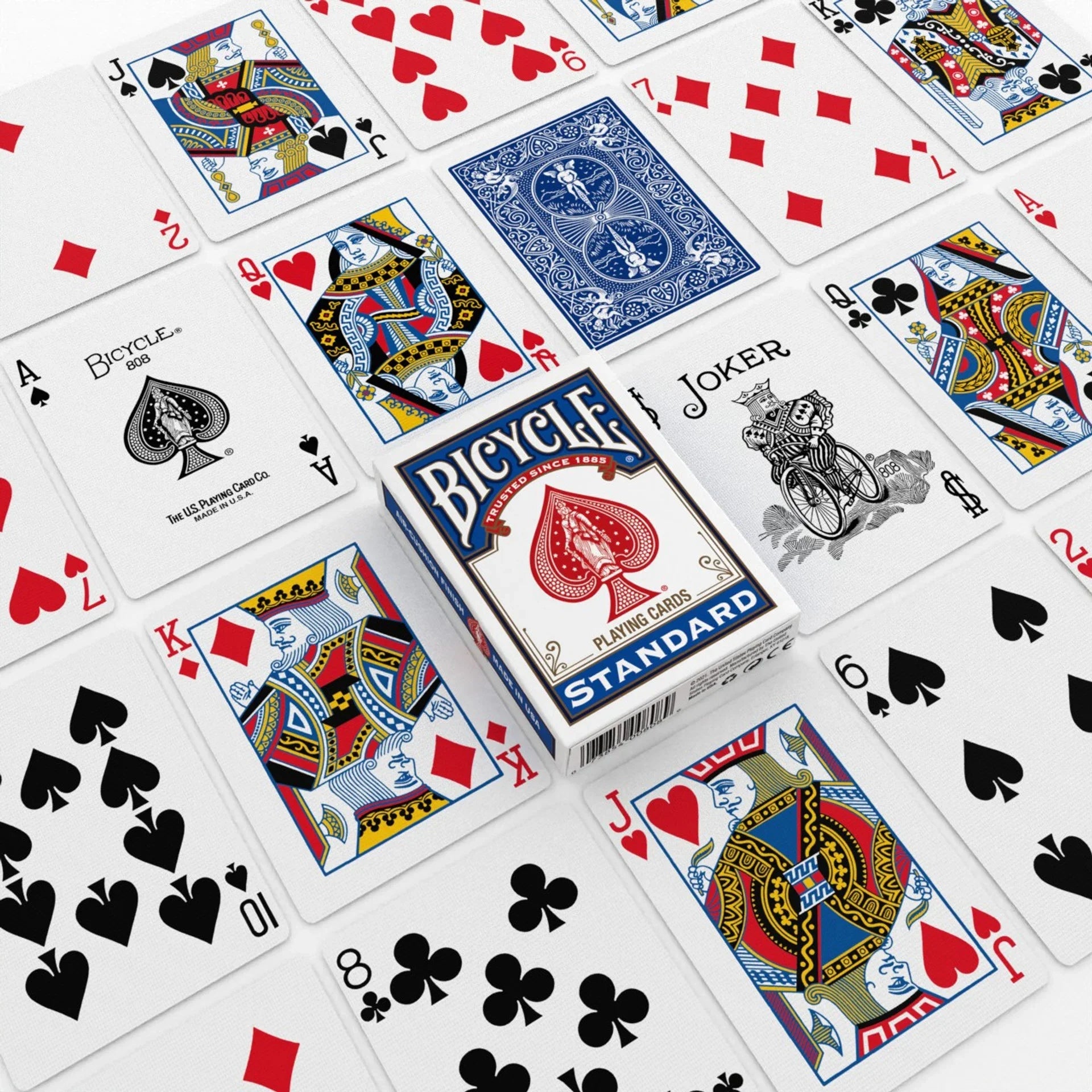 Bicycle 808 Playing Cards – Rider Back – Red or Blue Deck