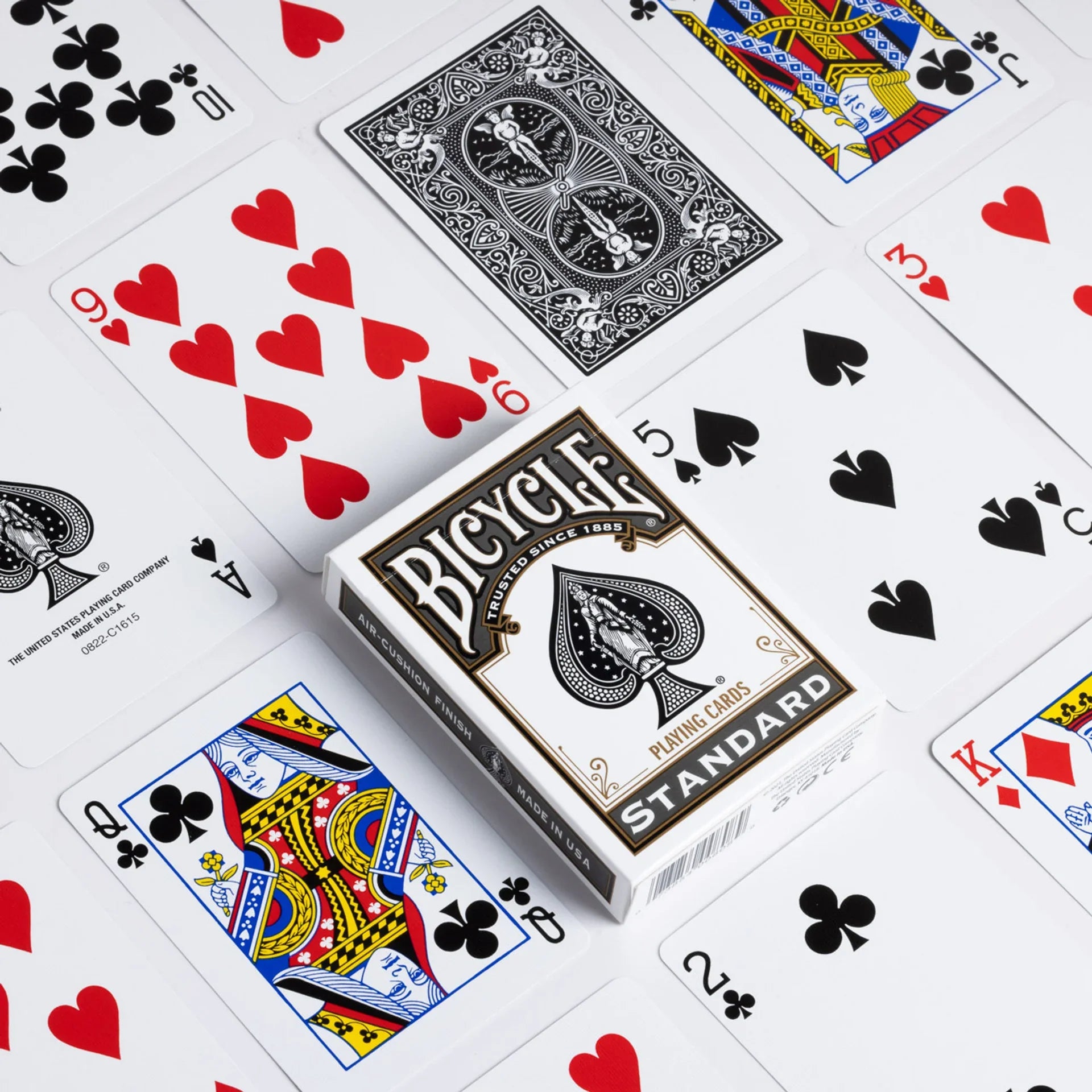 Bicycle Playing Cards – Rider Back Brick (12 Decks, Black)