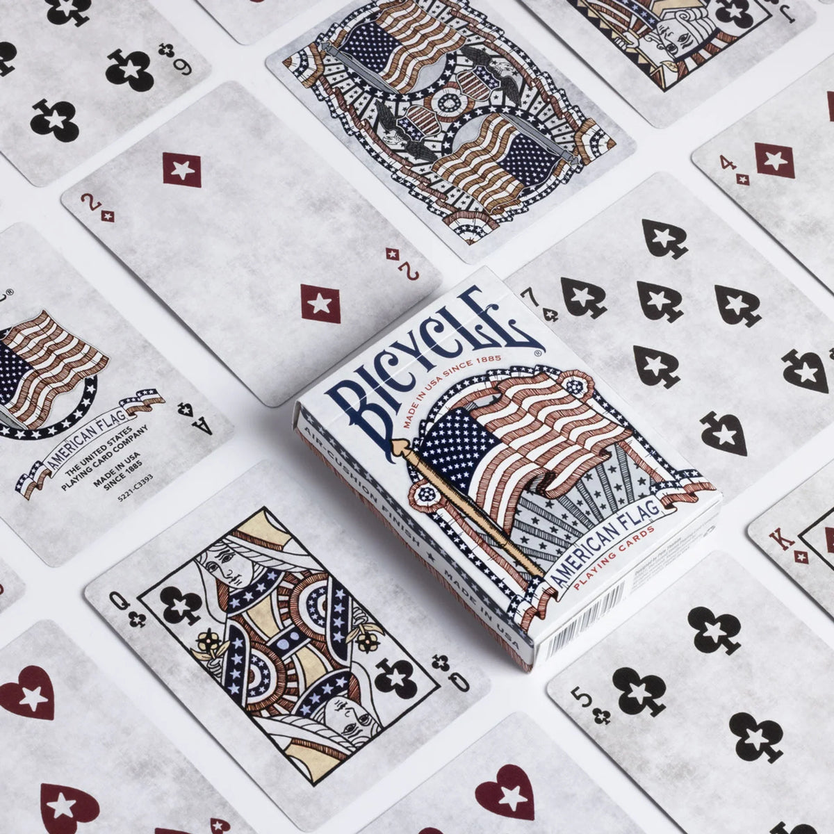 Bicycle American Flag Playing Cards – Hand-Illustrated Patriotic Deck