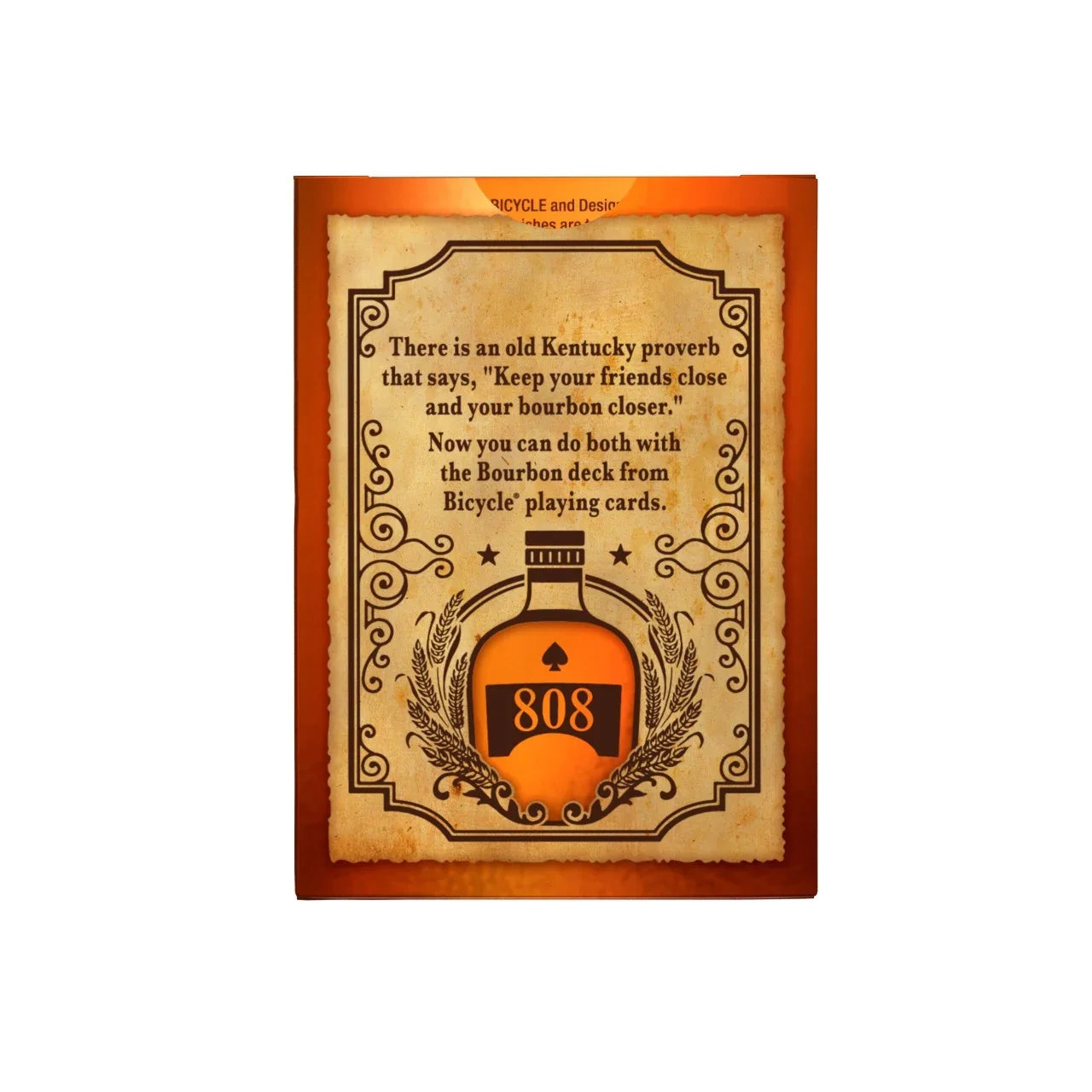 Bicycle Bourbon Playing Cards – 808 Proof Kentucky Classic
