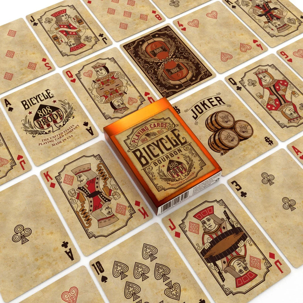 Bicycle Bourbon Playing Cards – 808 Proof Kentucky Classic