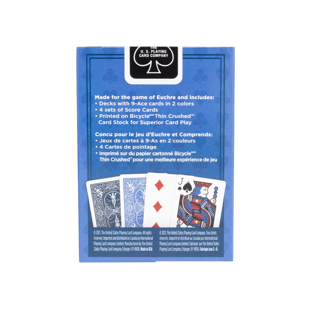 Bicycle Euchre Playing Cards – Blue Dual-Deck Set