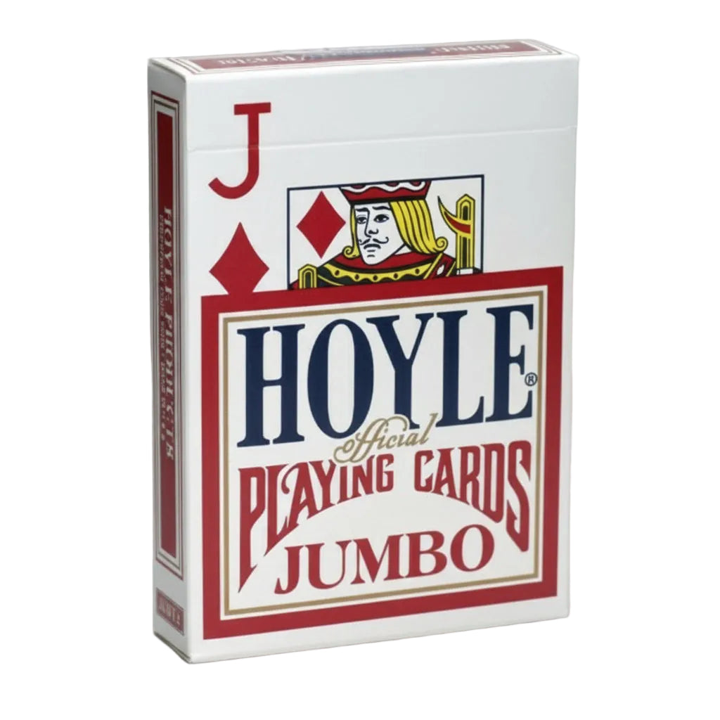 Hoyle® Playing Cards – Shell Back Design - Jumbo Index - Red & Blue Poker Cards
