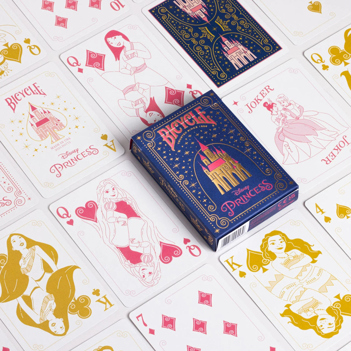 Disney Playing Cards Bundle – 4-Deck Set (Villains & Princesses Collection)