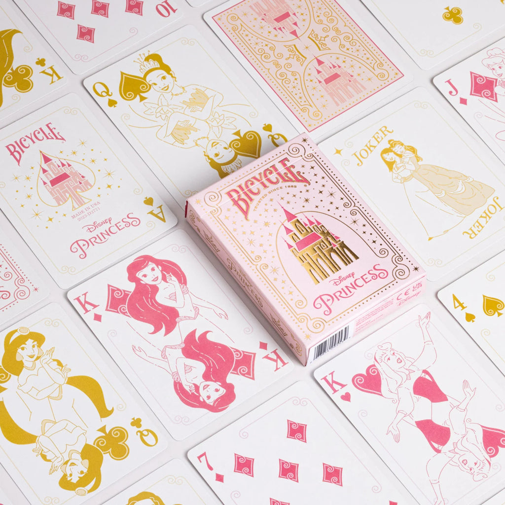 Disney Playing Cards Bundle – 4-Deck Set (Villains & Princesses Collection)