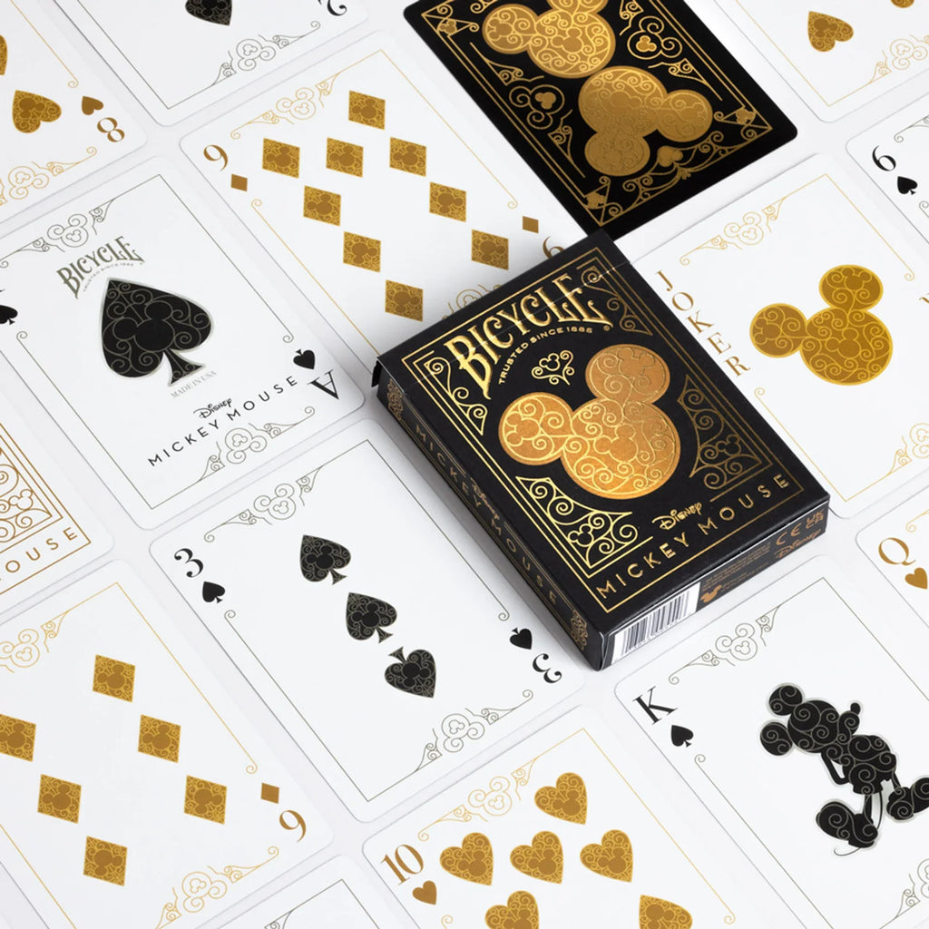 Bicycle Disney Black & Gold Mickey Playing Cards – Disney Collection