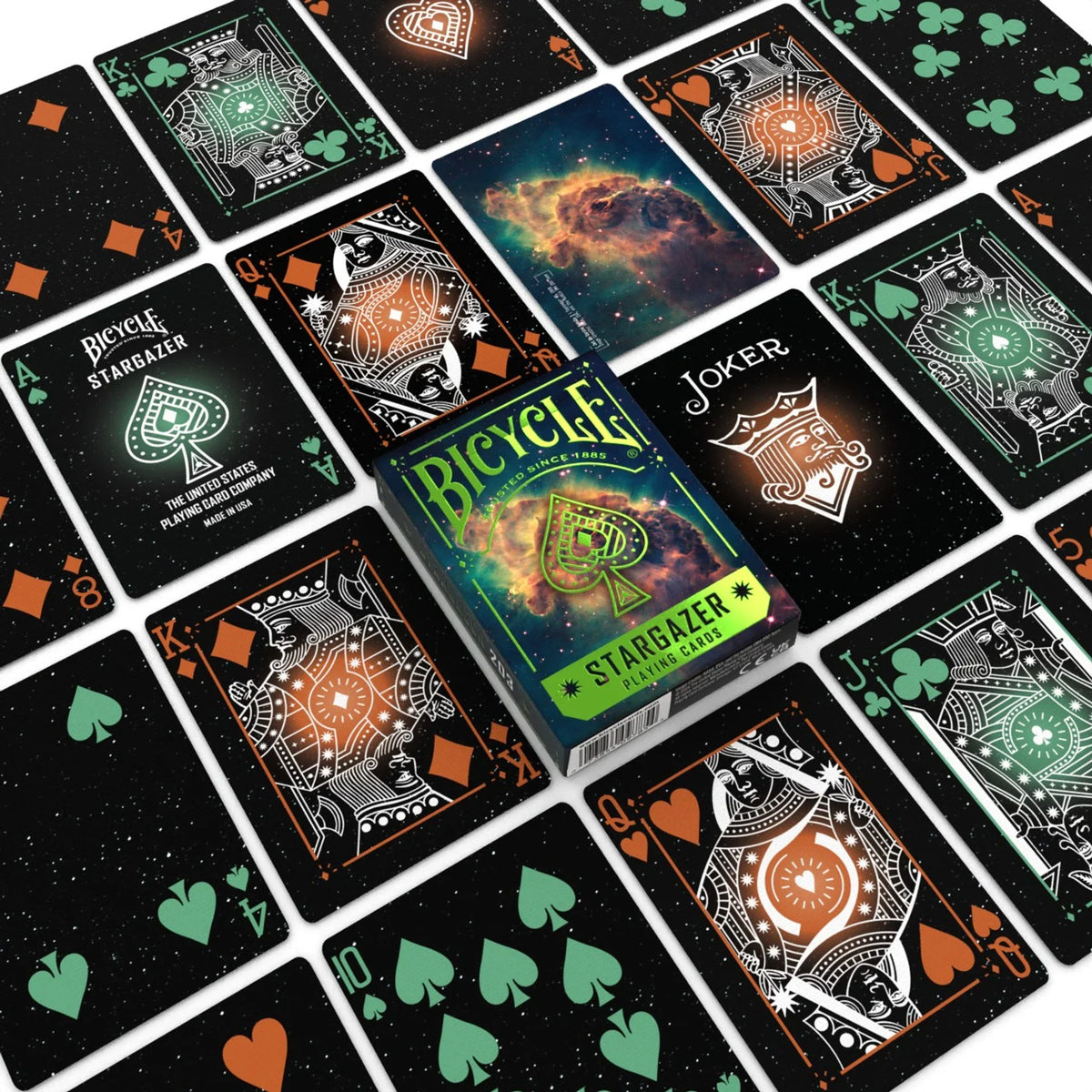 Bicycle Stargazer 203 Playing Cards – Carina Nebula Jet Hubble Photography
