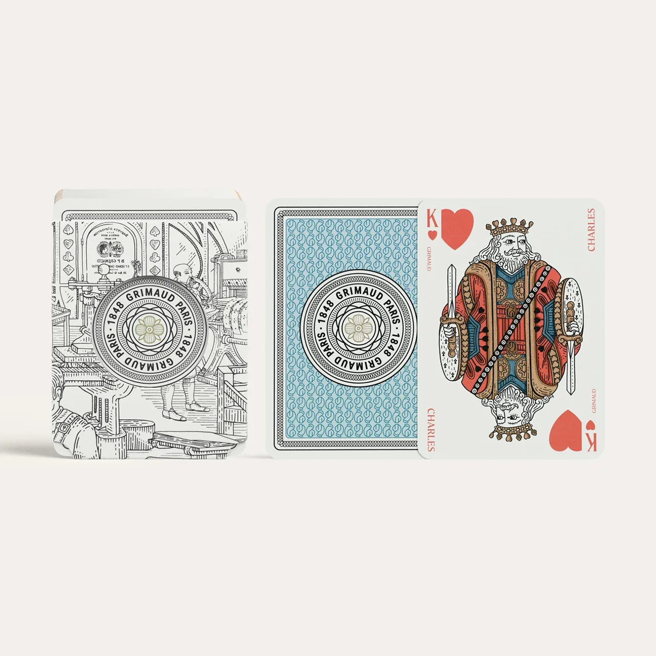 Grimaud N°100 Cartes de Belote – 32-Card French Heritage Deck for Belote, Euchre & Pinochle