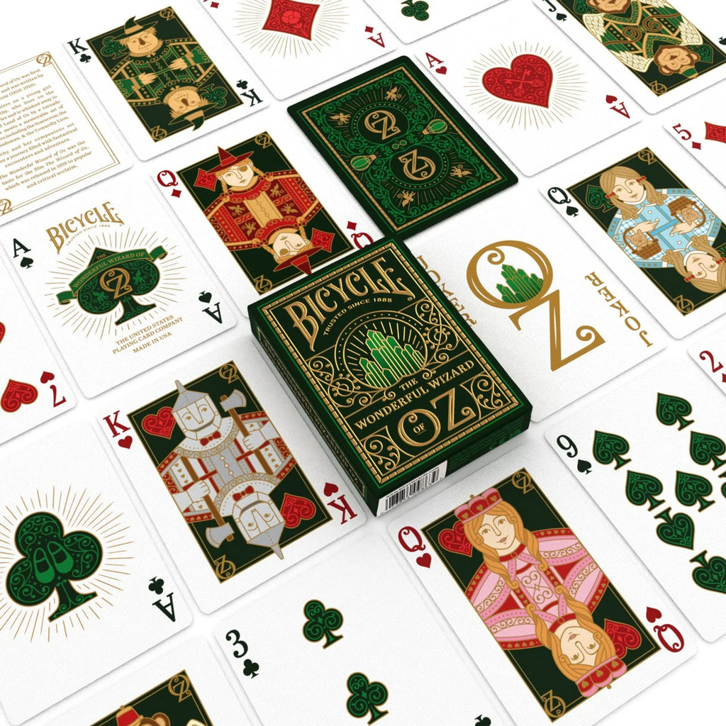 Bicycle The Wonderful Wizard of Oz Playing Cards | Emerald & Gold 2025 Edition