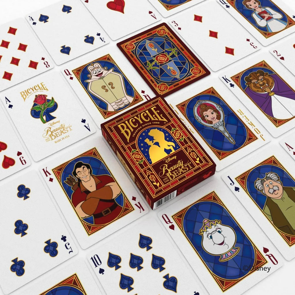 Bicycle Disney Beauty and the Beast Playing Cards – Enchanted Tale at the Table