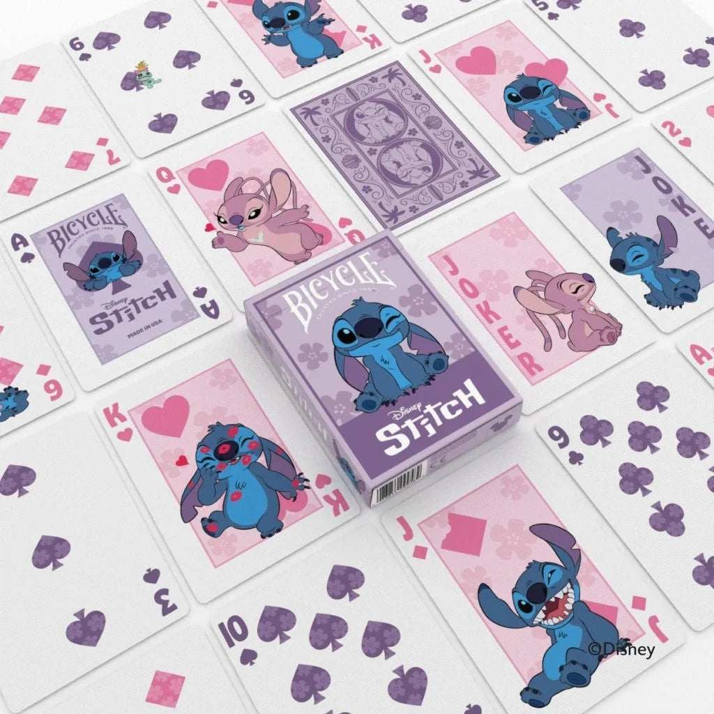 Bicycle Disney Stitch Purple Playing Cards
