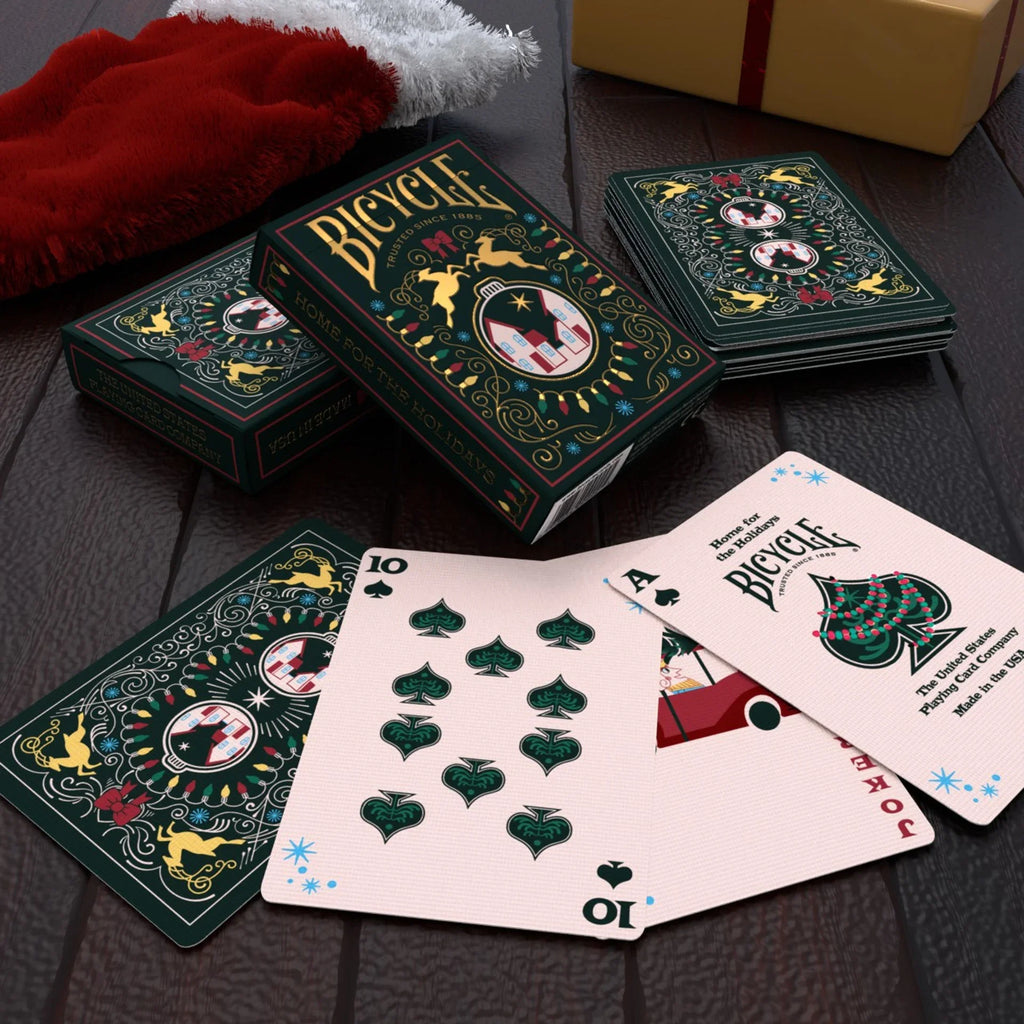 Bicycle Home for the Holidays Playing Cards – Festive Christmas Collection