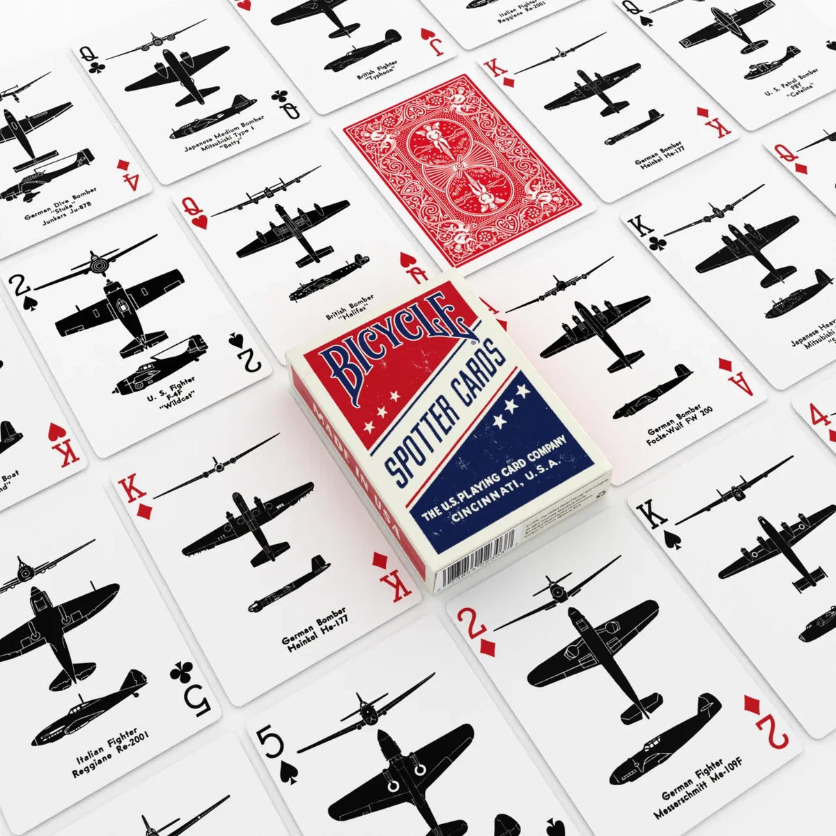 Bicycle Spotter Playing Cards – Red