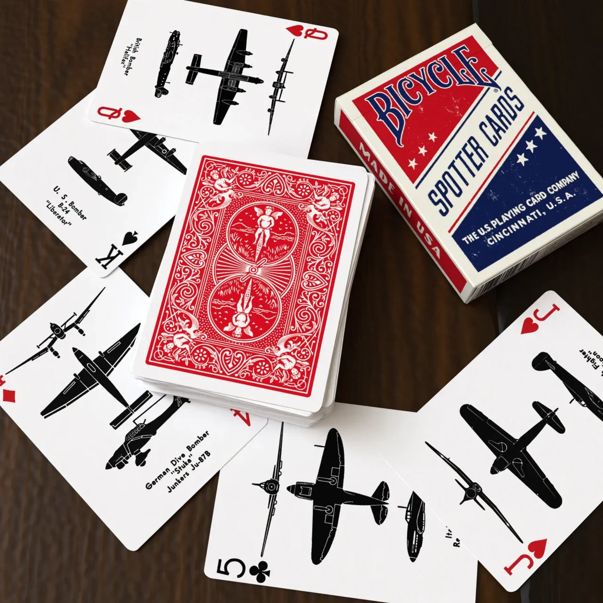 Bicycle Spotter Playing Cards – Red