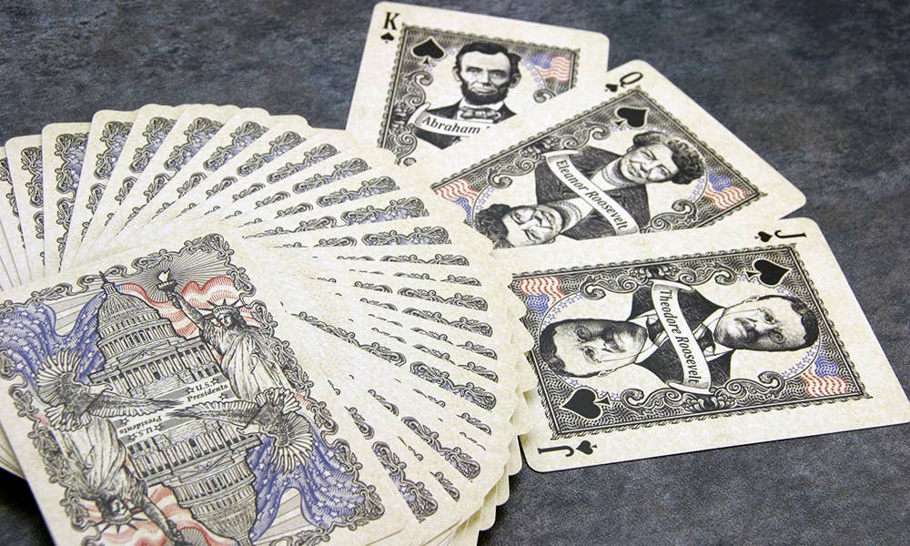 Bicycle US Presidents Playing Cards (Blue) - DNC Collector Deck