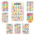 ASL Sign Language Kit: Colorful 8 Poster Set