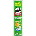 Pringles Potato Crisps Chips, Lunch Snacks, On-The-Go Snacks, Party Stack, Sour Cream And Onion, 7.1Oz Can (1 Can)