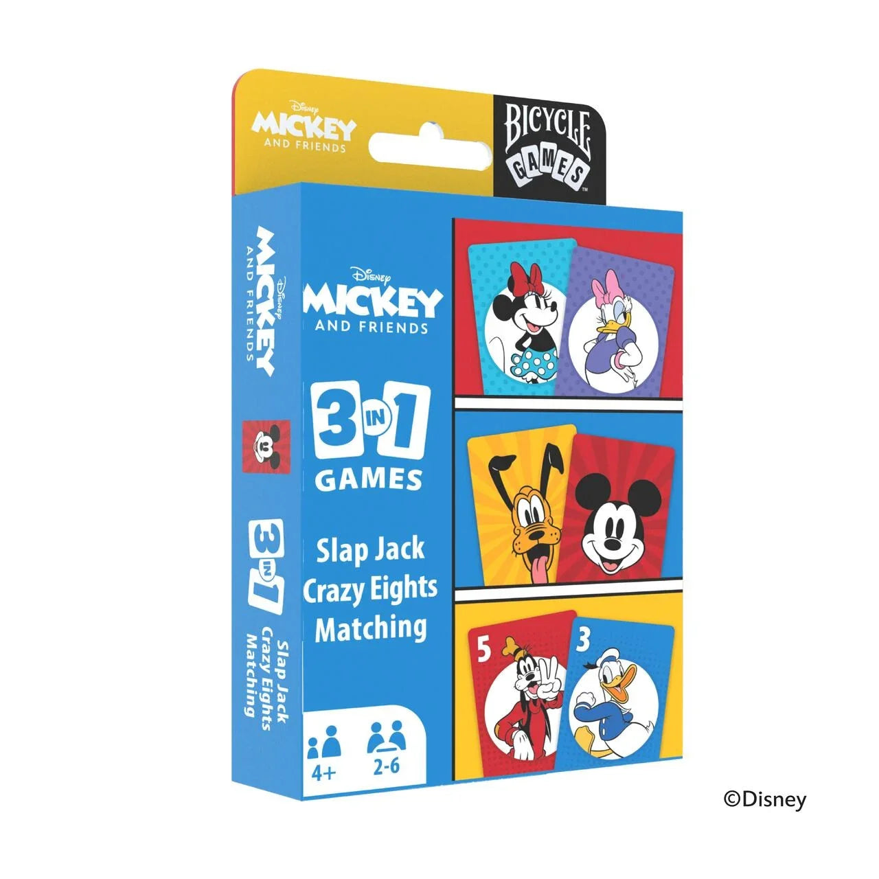 Bicycle Disney Mickey and Friends 3 in 1 (Matching/Crazy Eights/Slap Jack)