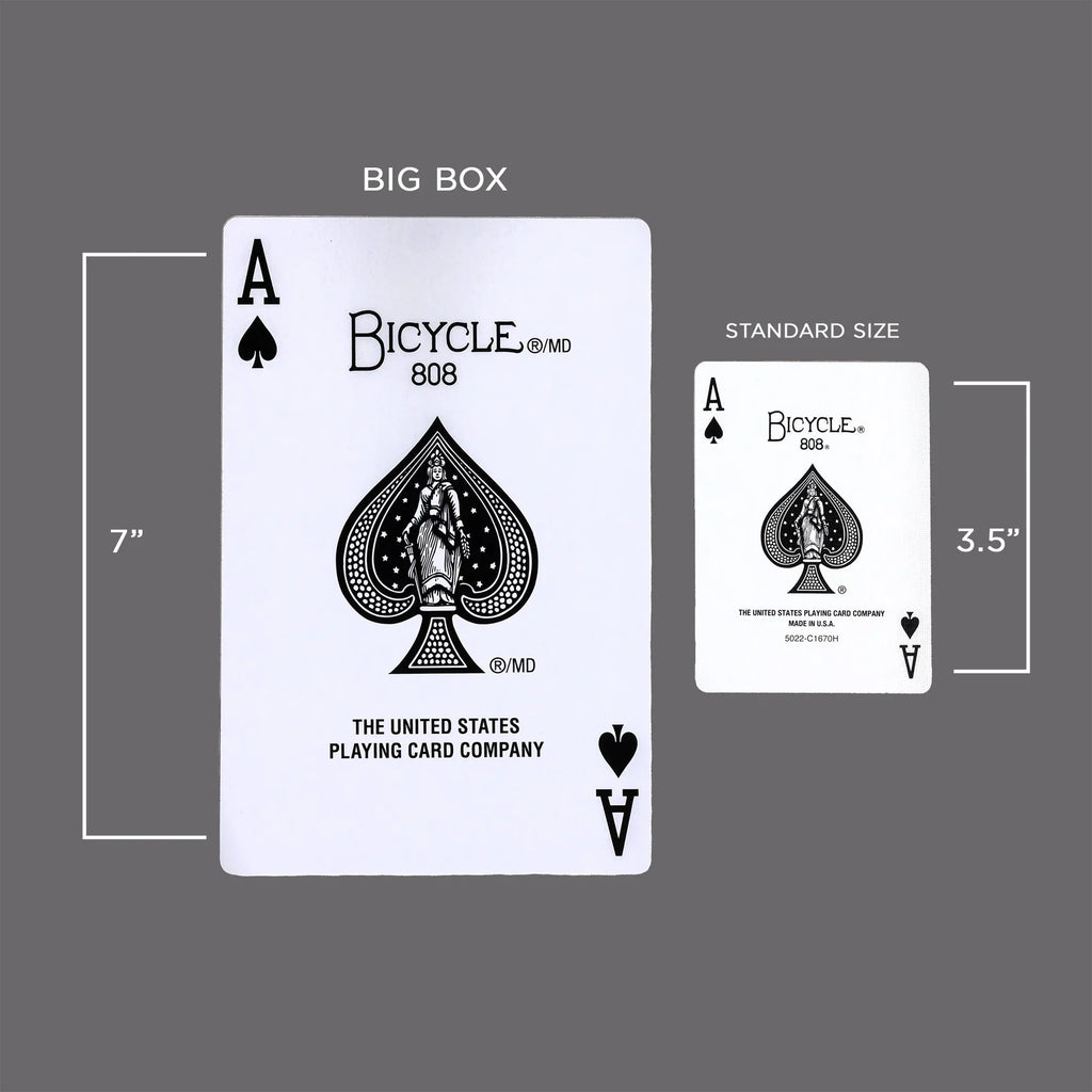 Bicycle Big Box Red Playing Cards – Oversized 7-Inch Deck