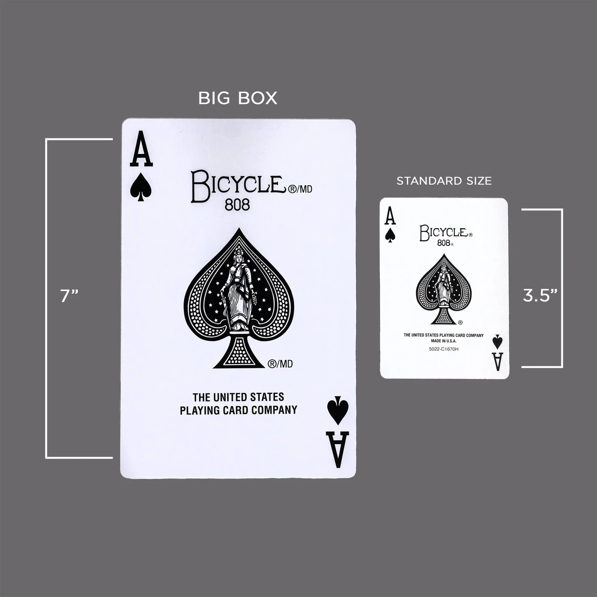 Bicycle Big Box Red Playing Cards – Oversized 7-Inch Deck