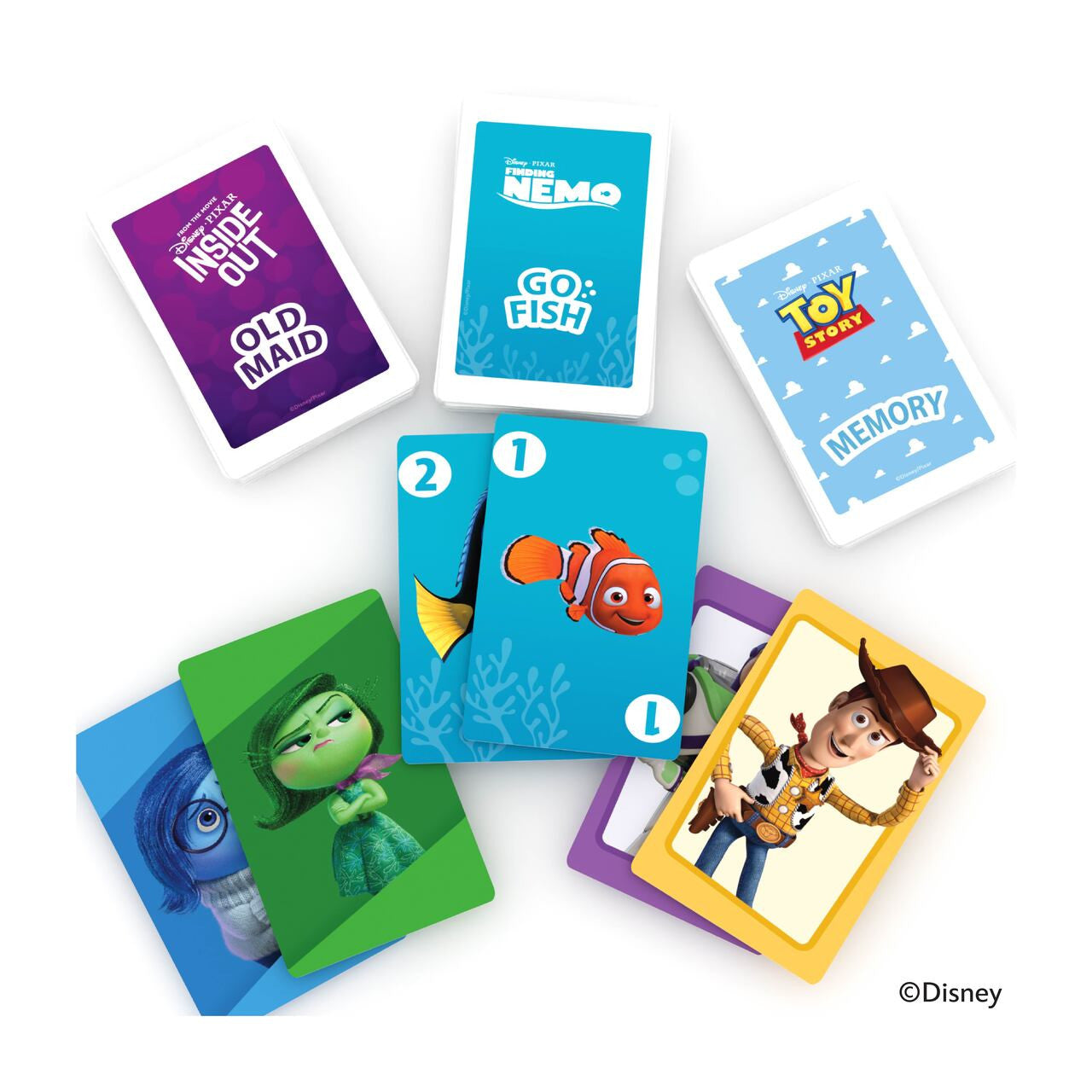 Bicycle Disney Pixar 3 in 1 (Memory/Go Fish/Old Maid)
