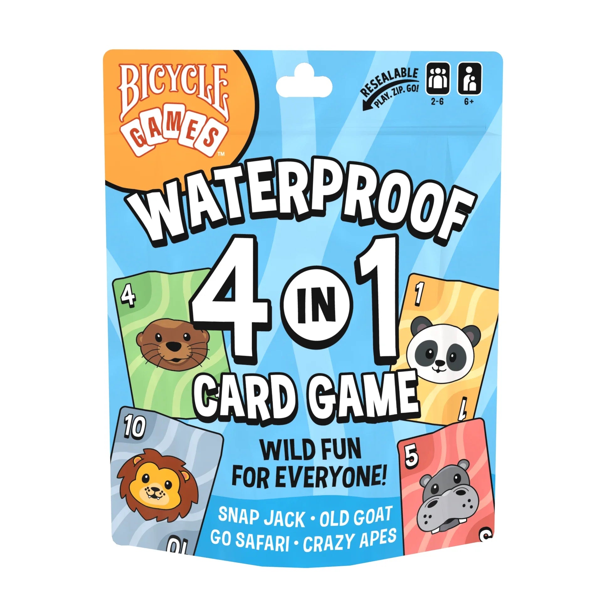 Bicycle Games Waterproof 4 in 1 Card Game