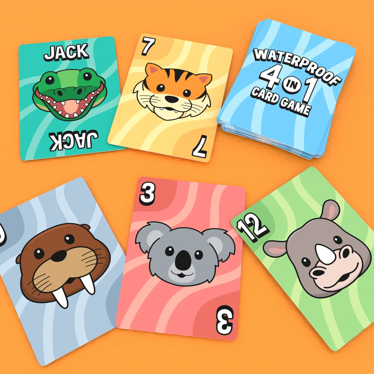 Bicycle Games Waterproof 4 in 1 Card Game