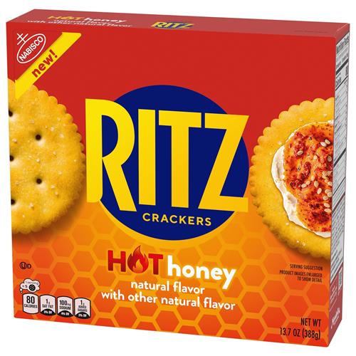 Ritz Hot Honey Crackers, Snacks For Kids And Adults, Lunch Snacks, 13.7 Oz