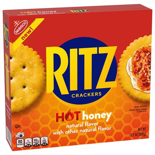Ritz Hot Honey Crackers, Snacks For Kids And Adults, Lunch Snacks, 13.7 Oz