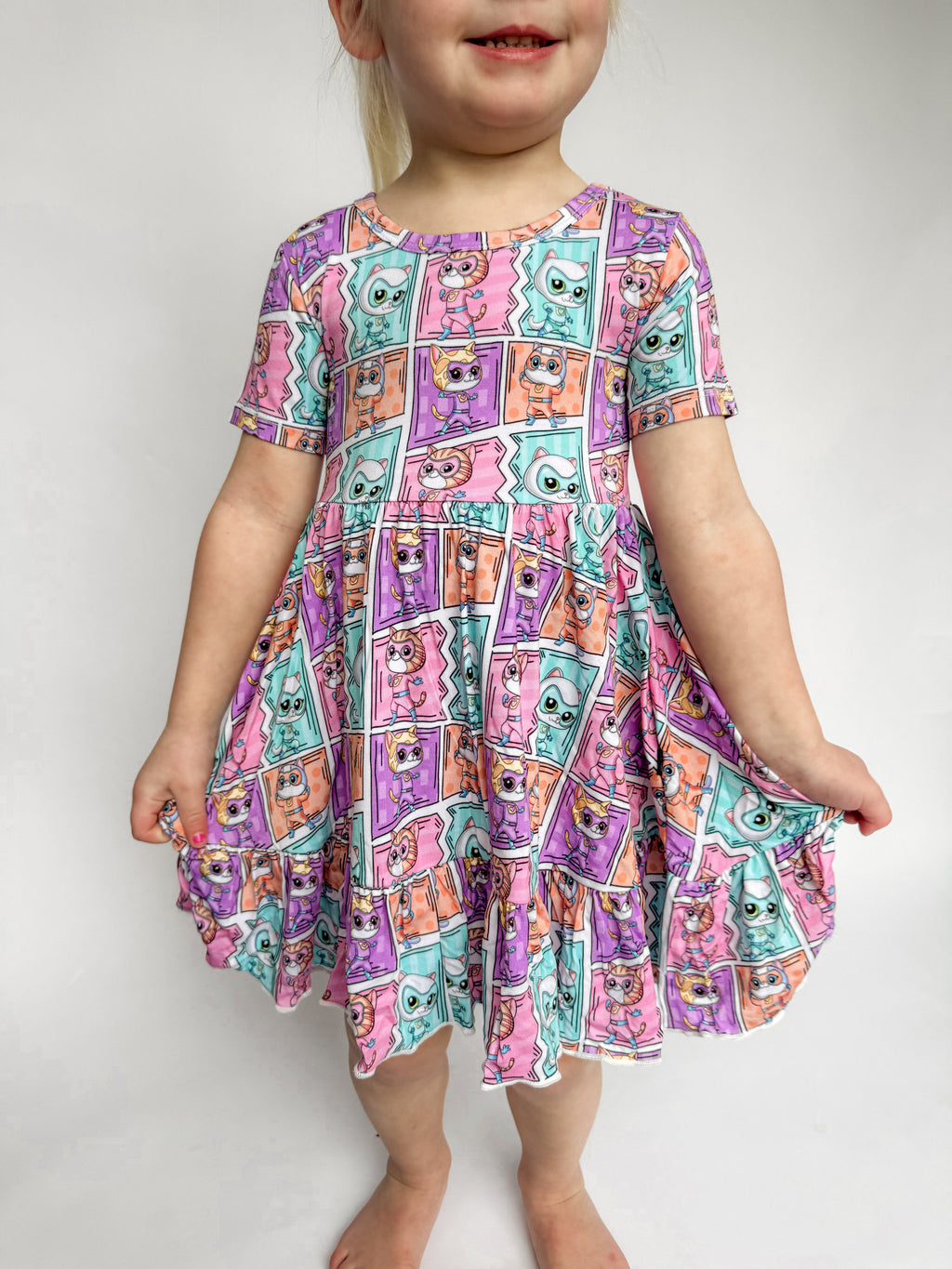 Purr-fect Heroes: Ruffle Dress