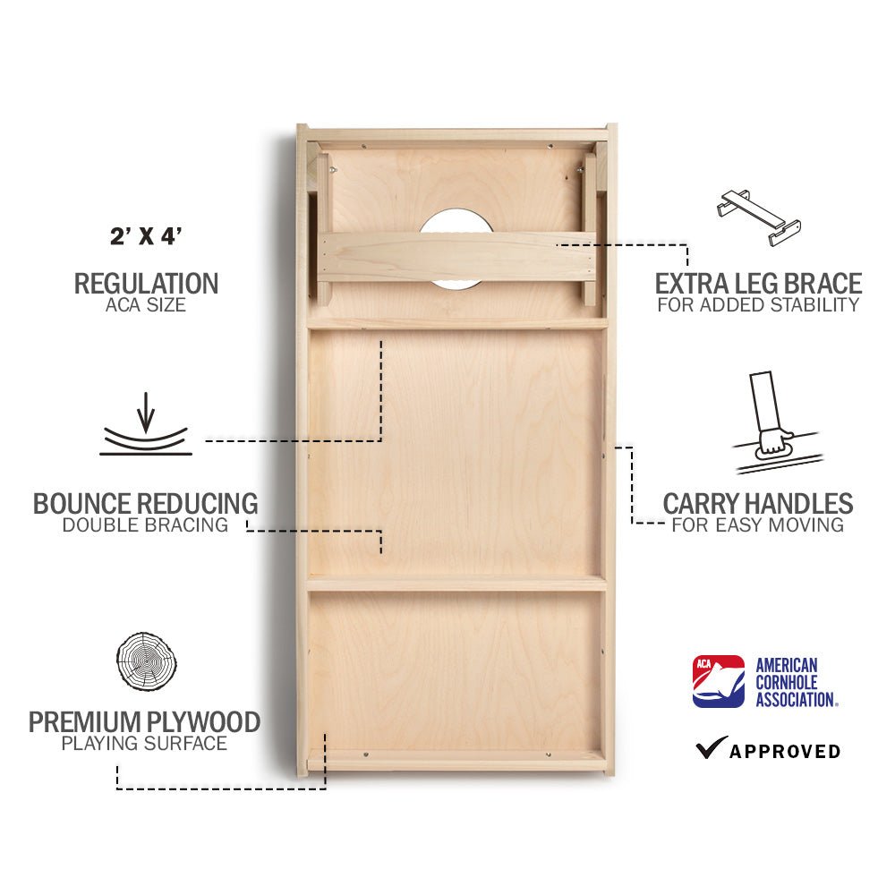 1776 Tan Star Cornhole Boards