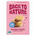 Back To Nature Golden Creme Sandwich Cookies - Dairy Free, Non-Gmo, Made With Wheat Flour, Delicious & Quality Snacks, 8.25 Ounce