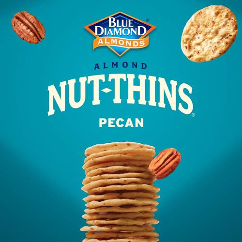 Blue Diamond Nutthins Cracker Snacks, Pecan, Boxes, 4.25 Oz