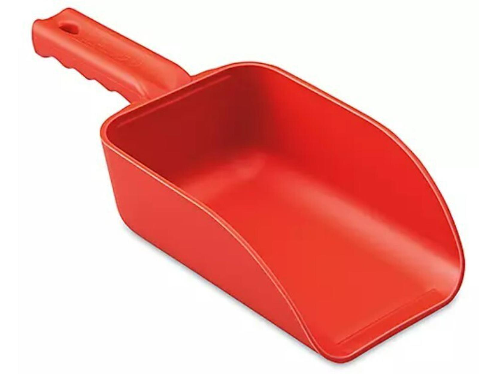 Deluxe Blue  Pet food Scoop Measurement on scoop 1/2 cup to 2 cups