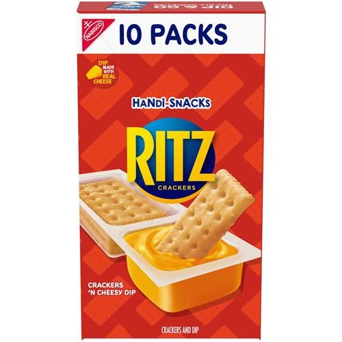 Handi-Snacks Ritz Crackers N Cheesy Dip Snack Packs, 10 Snack Packs
