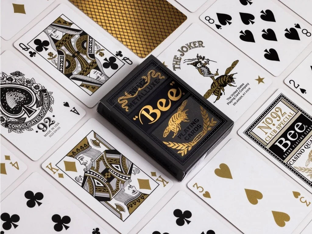 Bee Gold Metalluxe Playing Cards – Limited Edition (2,800 Decks)