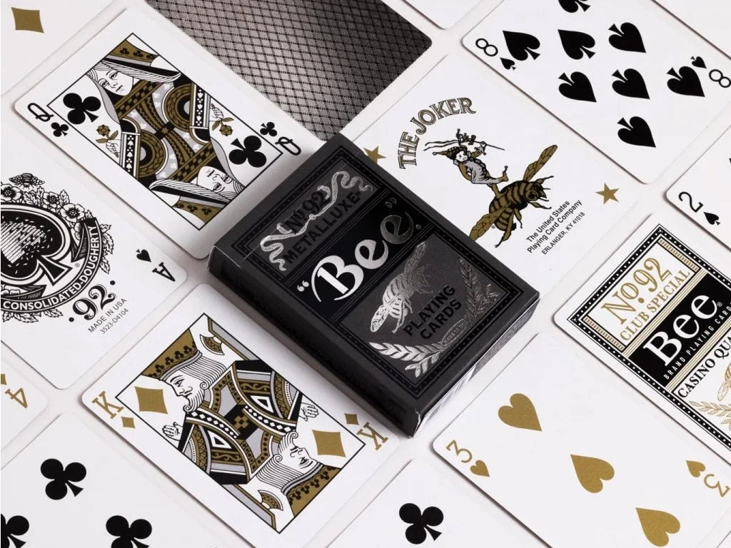 Bee Silver Metalluxe Playing Cards – Limited Edition (2,800 Decks)