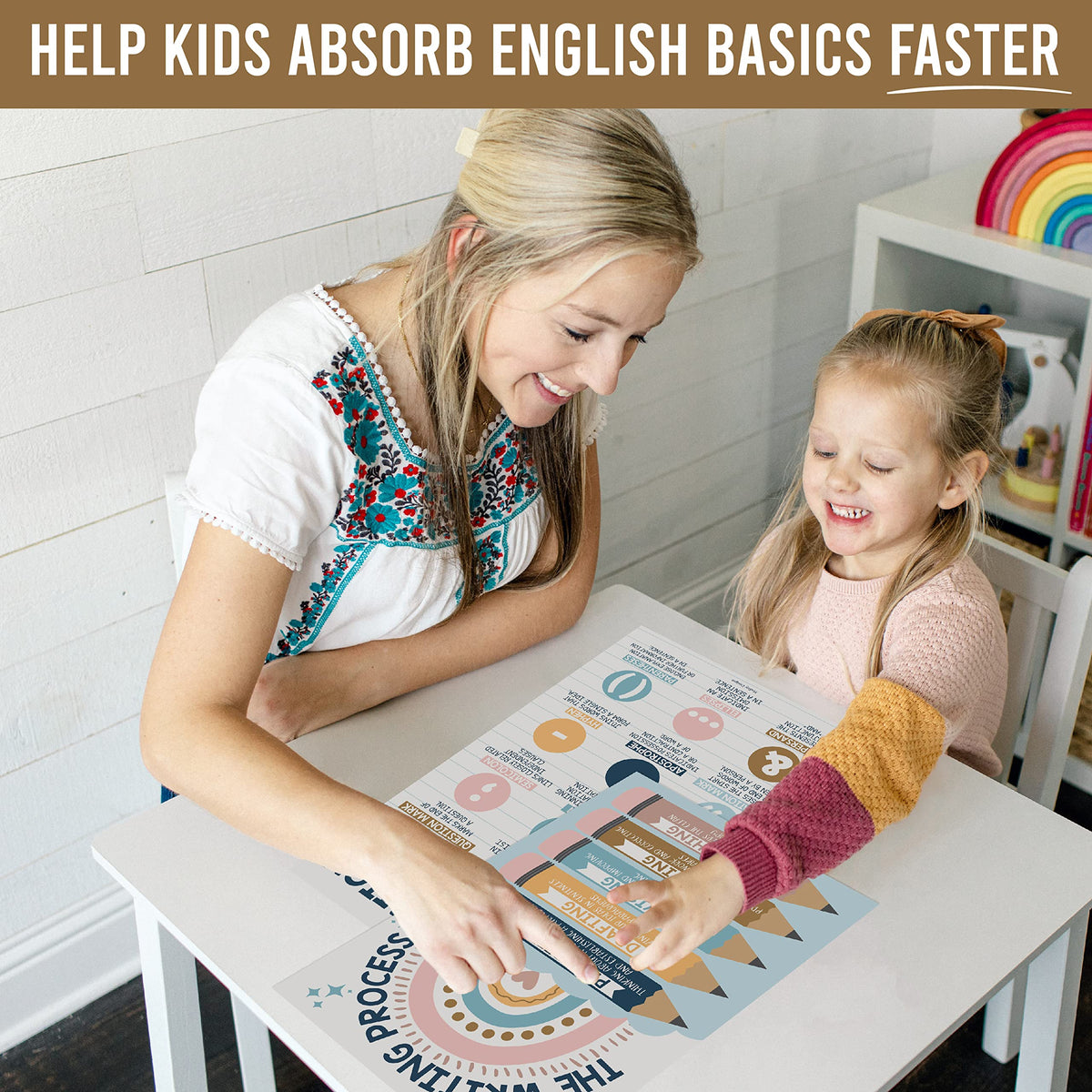 Parts of Speech Kit: Boho 4 Poster Pack