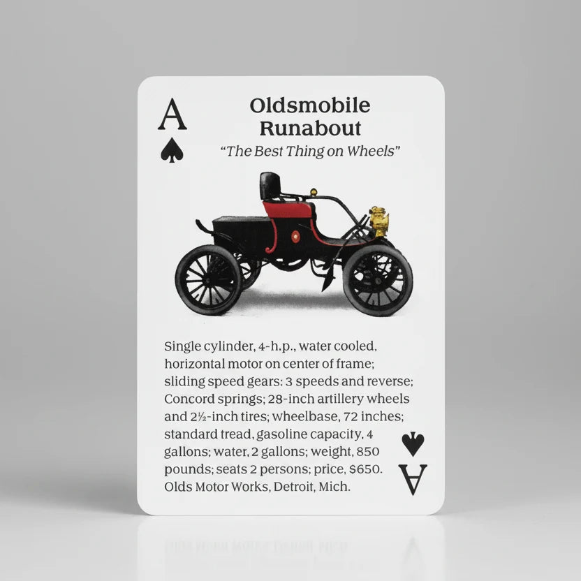 Turn of the Century Motor Cars Playing Cards