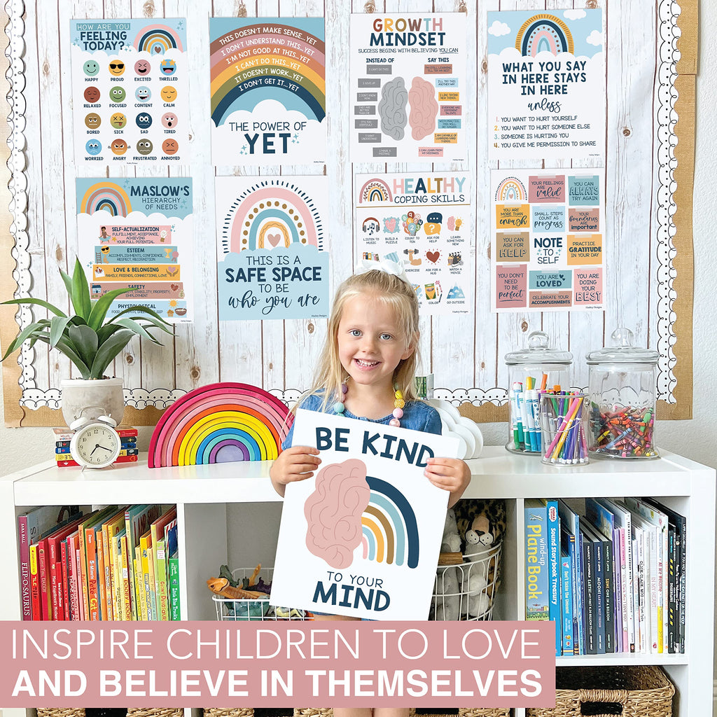 Mental Health Kit: Boho 9 Poster Pack