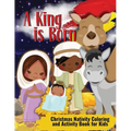 Christmas Nativity Coloring and Activity Book for Kids: A king is Born for African American Kids - Paperback