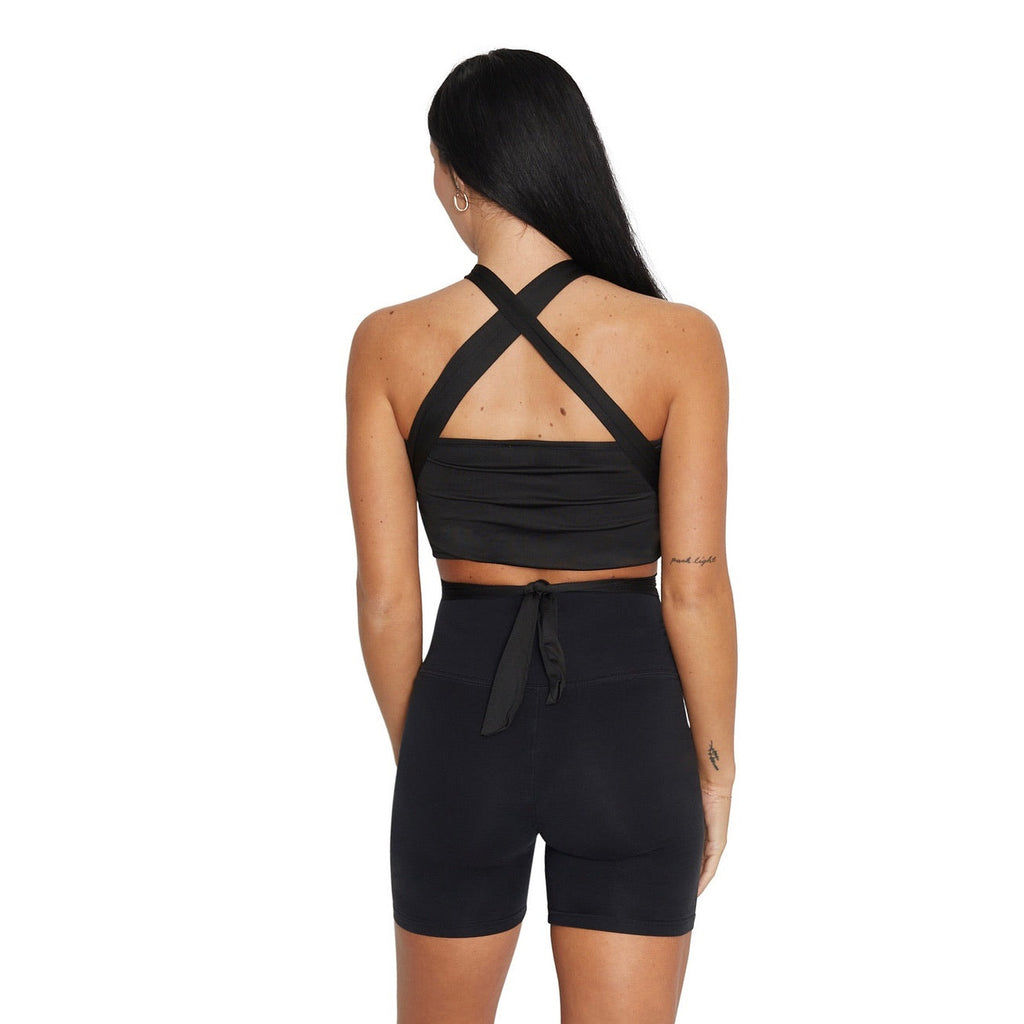 Iowa Hawkeyes Black Multi Way Bandeau Top