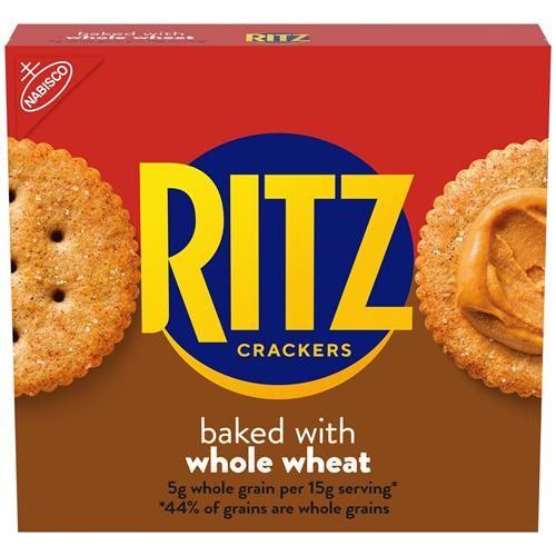 Ritz Whole Wheat Crackers, Snacks For Kids And Adults, Lunch Snacks, 12.9 Oz