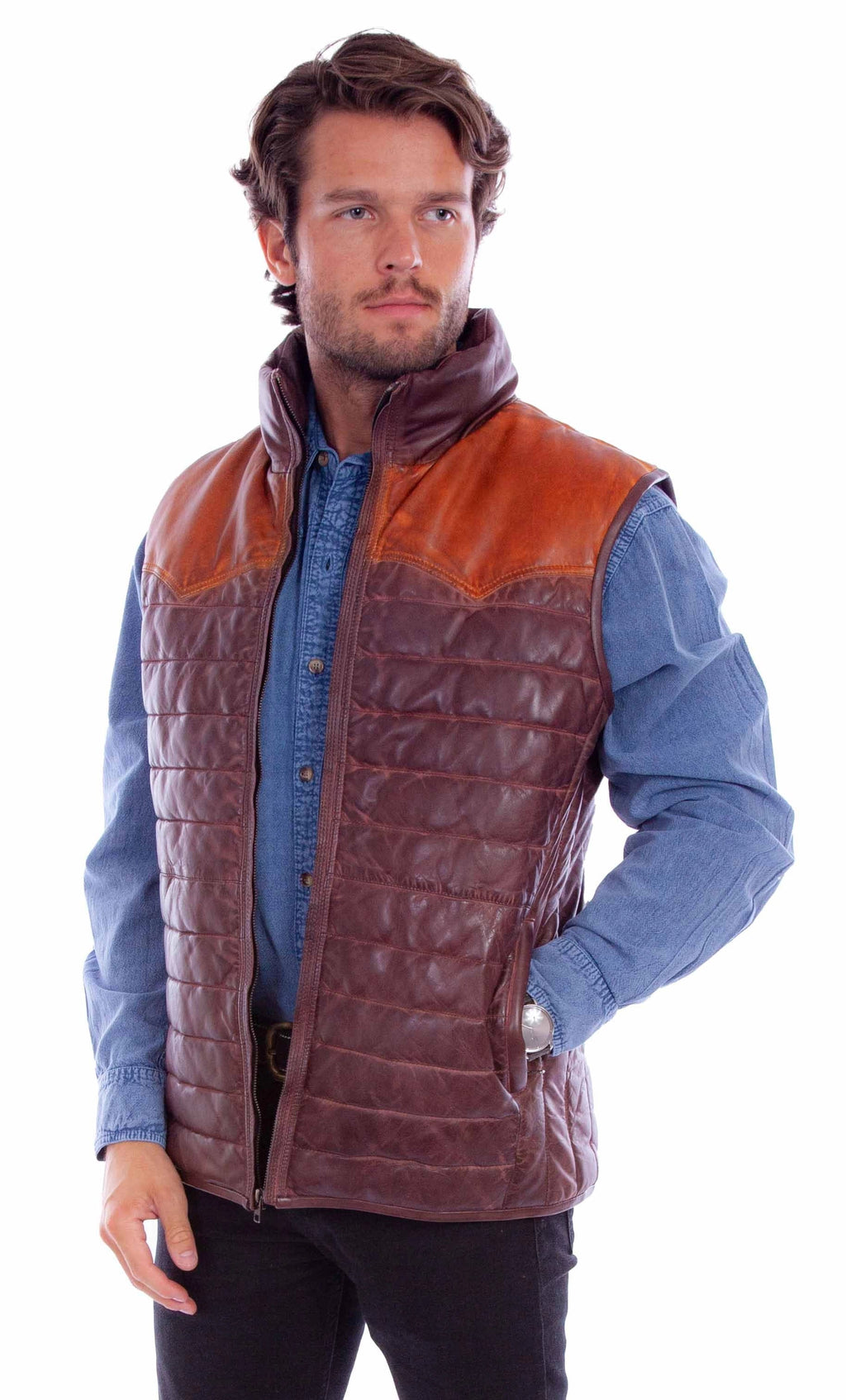 Scully Casper (2043 Leather) – Men's Vest